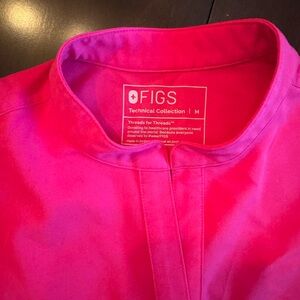 Figs Hot Pink Scrub Top